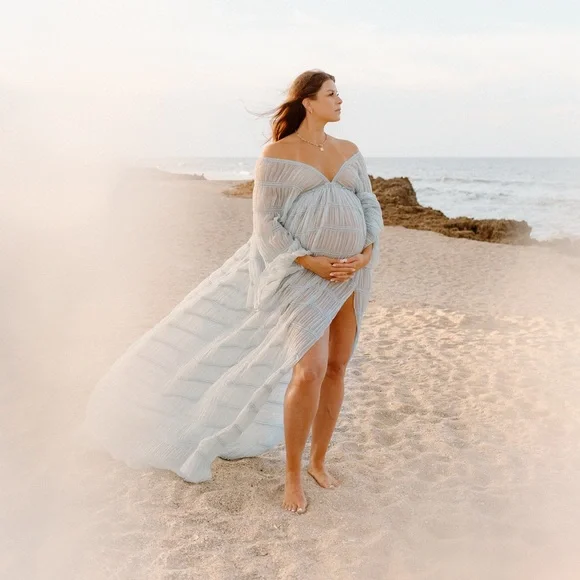 Maternity Dress | Color: Blue | Size: L | Lex1833's Closet
